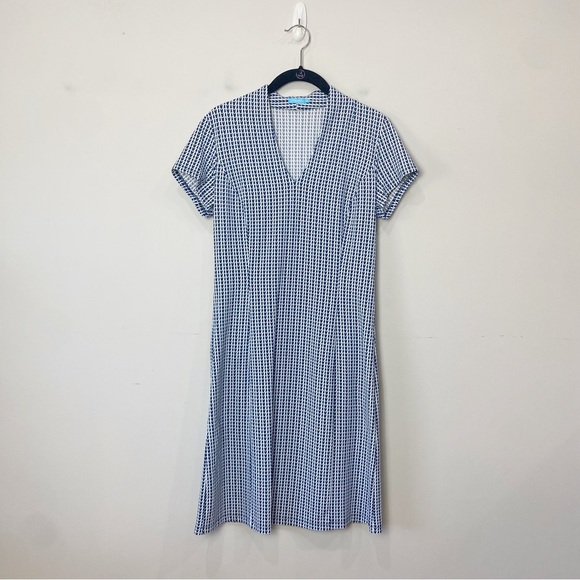 J. McLaughlin Dresses J Mclaughlin Ivana Dress Blue White Wave